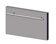 True 200071 Drawer Front Asm Btm Tur-24D Ss